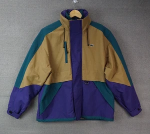 Lacoste LIVE Multicolorblock Parka JacketLeafy/Tanzanite/Pine Size XL - Picture 1 of 9