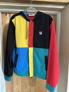 (125) Fila Vintage Track Jacket Mens colour block size medium - Picture 1 of 8