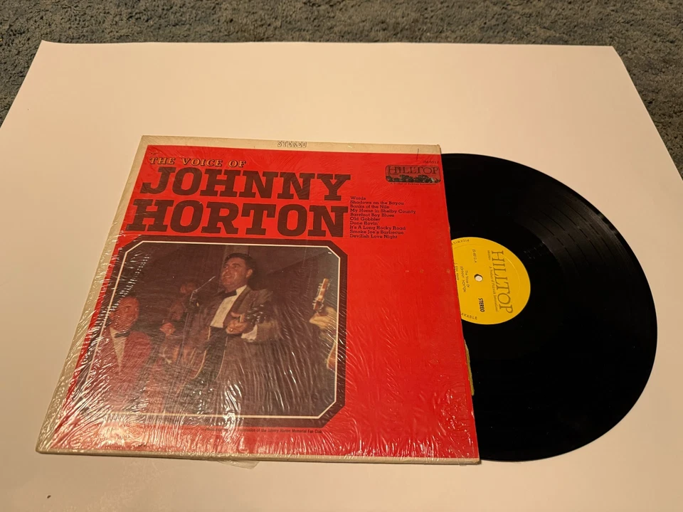 The Voice of Johnny Horton Vinyl 33 1960’s Vintage LP In Shrink Wrap Hilltop - Image 1 of 1