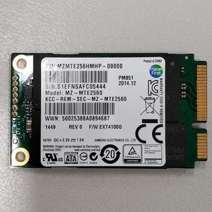 Samsung MZ-MTE2560 256GB PM851 Series 6Gbps SSD mSATA TLC SSD MZMTE256HMHP-00000 - Picture 1 of 4