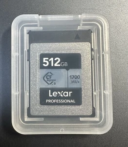 Lexar 512GB Professional Silver SE CFexpress Type B Memory Card, Open Box. - Picture 1 of 2