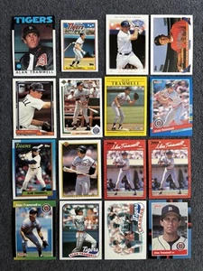 ¡Lote de tarjetas de béisbol Alan Trammell 1986-1996! 16x Tarjetas Detroit Tigers Salón de la fama - Imagen 1 de 2