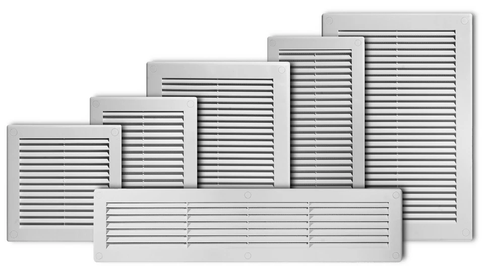 AWENTA Lüftungsgitter Schlitz-Gitter Abluftgitter Lamellengitter Insektenschutz