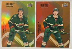 LOT of 2 MATT BOLDY 2022-23 UD Allure ROOKIES Color Orange-Yellow & Red-Orange