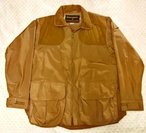 Vintage Gamehide Hunting Jacket Khaki Game Pouch Pockets Men's Medium - Picture 1 of 10
