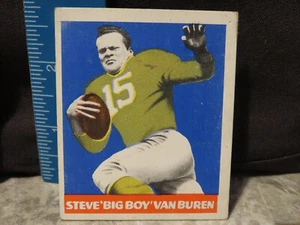 1949 Leaf Football Steve Van Buren camiseta verde novato #22 Phila. ÁGUILAS (EN MUY BUEN ESTADO/EX) - Imagen 1 de 3