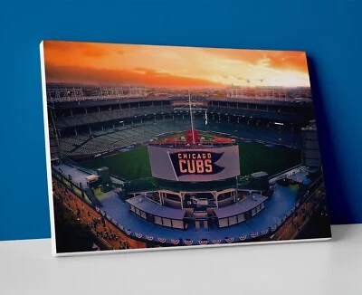 Wrigley Field Poster or Canvas - Chicago Cubs Wall Art - Image 1 of 4