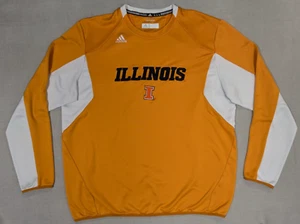 Illinois Illini Shirt Mens XL Orange Adidas Basketball Team Issued Warmup Shoot - Picture 1 of 11