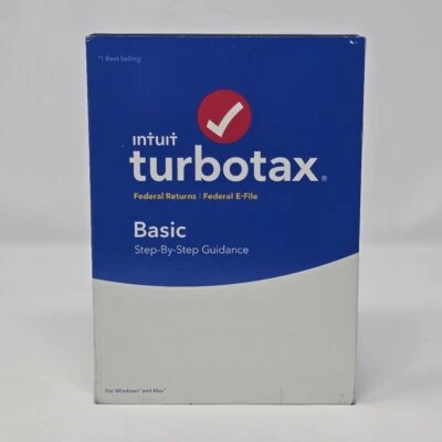 TurboTax Basic Federal + E-File 2018 Tax Software - New - Image 1 of 3