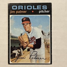 1971 Topps Jim Palmer Baseball Card Baltimore Orioles #570 Good Pictures *EM*