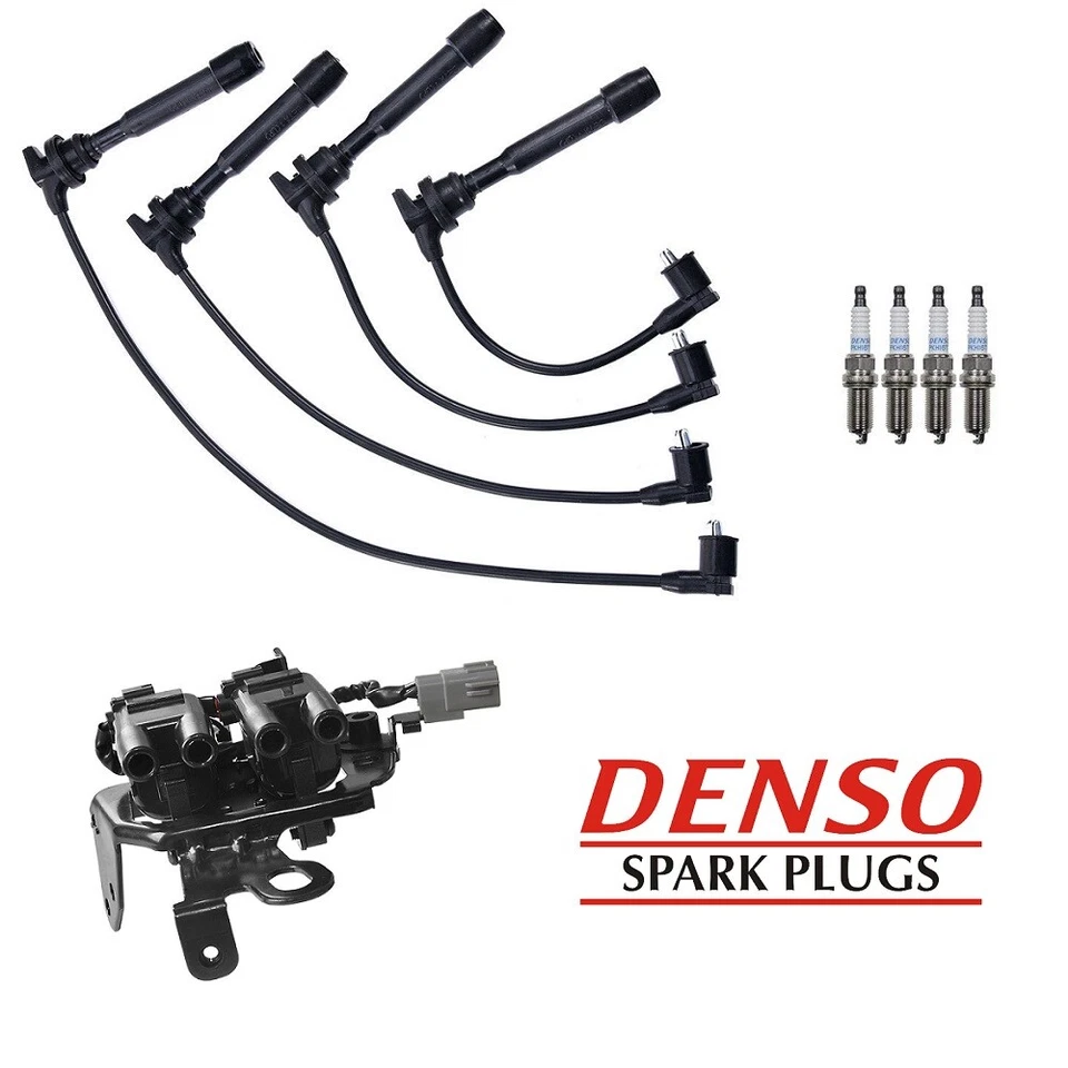 Bobina de ignição, conjunto de fios e vela de ignição Denso Platinum para Hyundai Elantra UF419 - Imagem 1 de 4