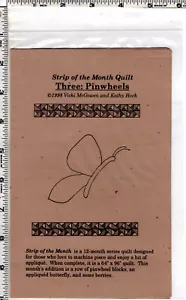 Strip of the Month Quilt ©1998 Quakertown Quilts, Inc. Pattern THREE: PINWHEELS - Picture 1 of 5