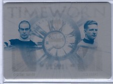2020-21 Leaf In The Game Used Cyan Printing Plate Cyclone Taylor Jack Adams 1/1