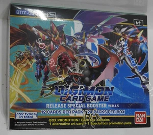 DIGIMON CARD GAME - RELEASE SPECIAL BOOSTER DISPLAY Ver.1.5 BT01-03 (24 Count) - Picture 1 of 8