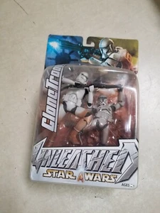 Star Wars Unleashed Clone Trooper Red Stripes Sculpture Action Figure 2003 NEW - Picture 1 of 5