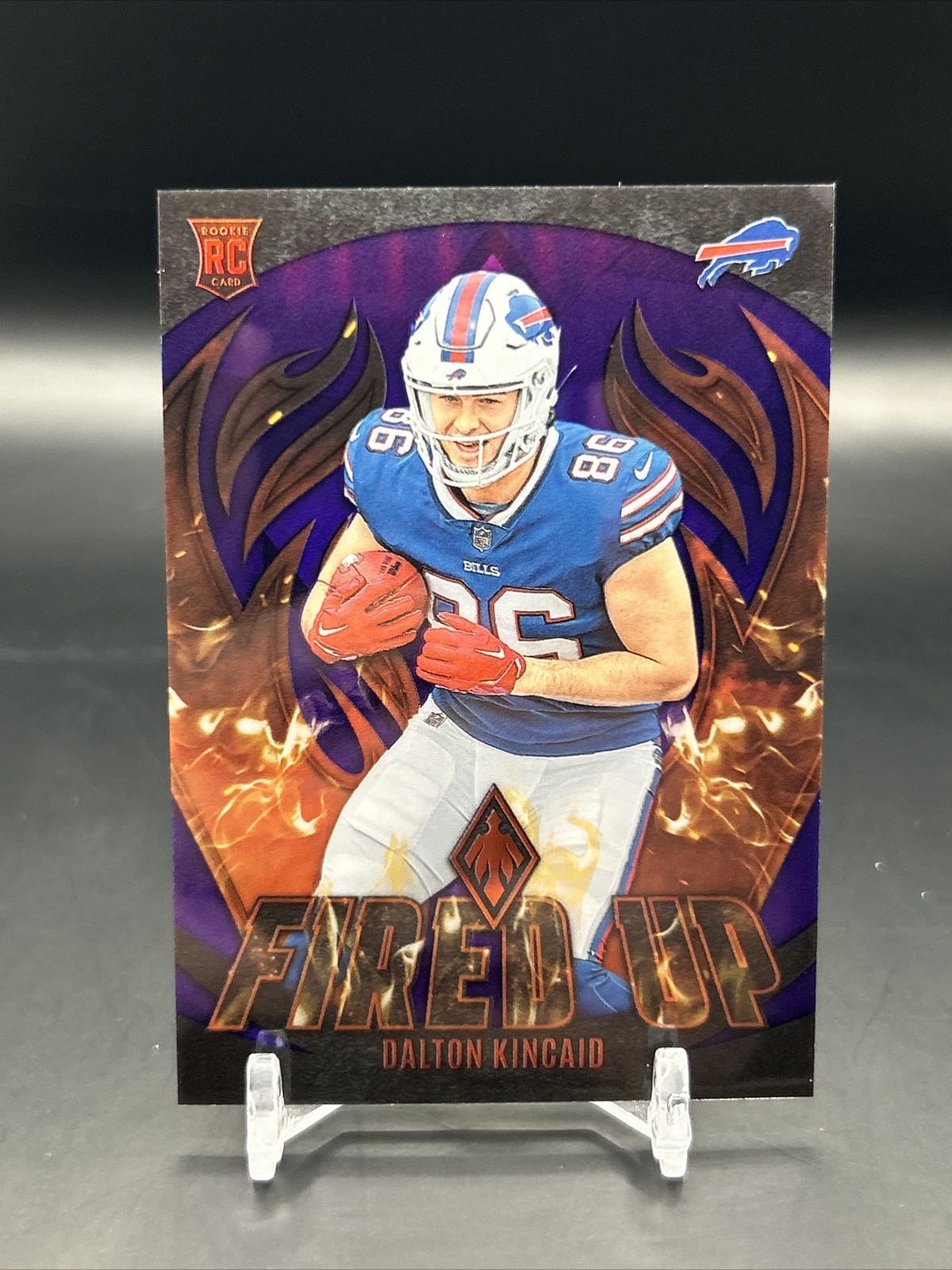 2023 Panini Phoenix Dalton Kincaid Fired Up Purple #/99 SSP RC #FU-20