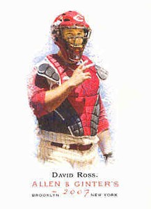 2007 Topps Allen and Ginter Baseball Card #311 David Ross