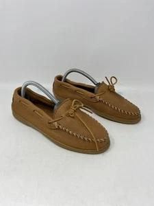 Minnetonka Moccasins Brown Suede Leather Flats Women’s Size: 10 - Picture 1 of 12
