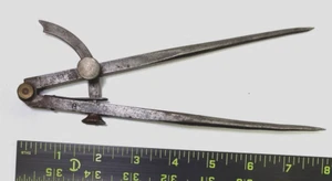 Peck Stow & Wilcox P. S. & W. Co. Carpenter Wing Dividers Calipers Compass 10" - Picture 1 of 18