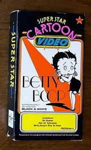 Super Star Cartoon Video Betty Boop VHS tape Classic Max Fleischer cartoons - Picture 1 of 3