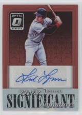 2016 Panini Donruss Optic Significant Signatures Red /15 Fred Lynn #SSFL Auto