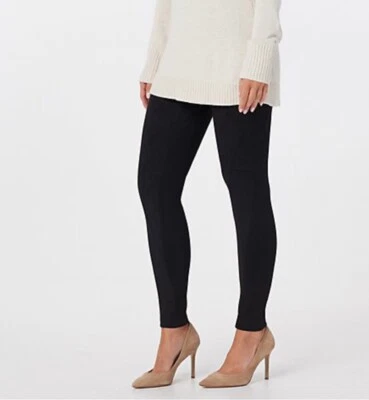 Mujeres con Control Regular Control Abdomen Imitación Gamuza y Ponte Leggings Grandes Negros Foto 1 de 3