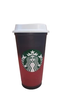 Starbucks 2013 Reusable Red Hot Cup 16oz Color Changing Christmas Cup Tumblet - Picture 1 of 4