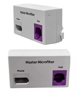 Sky Master Microfilter Sky Hub RJ11 Phone Broadband ADSL Locking (original) Used - Afbeelding 1 van 2