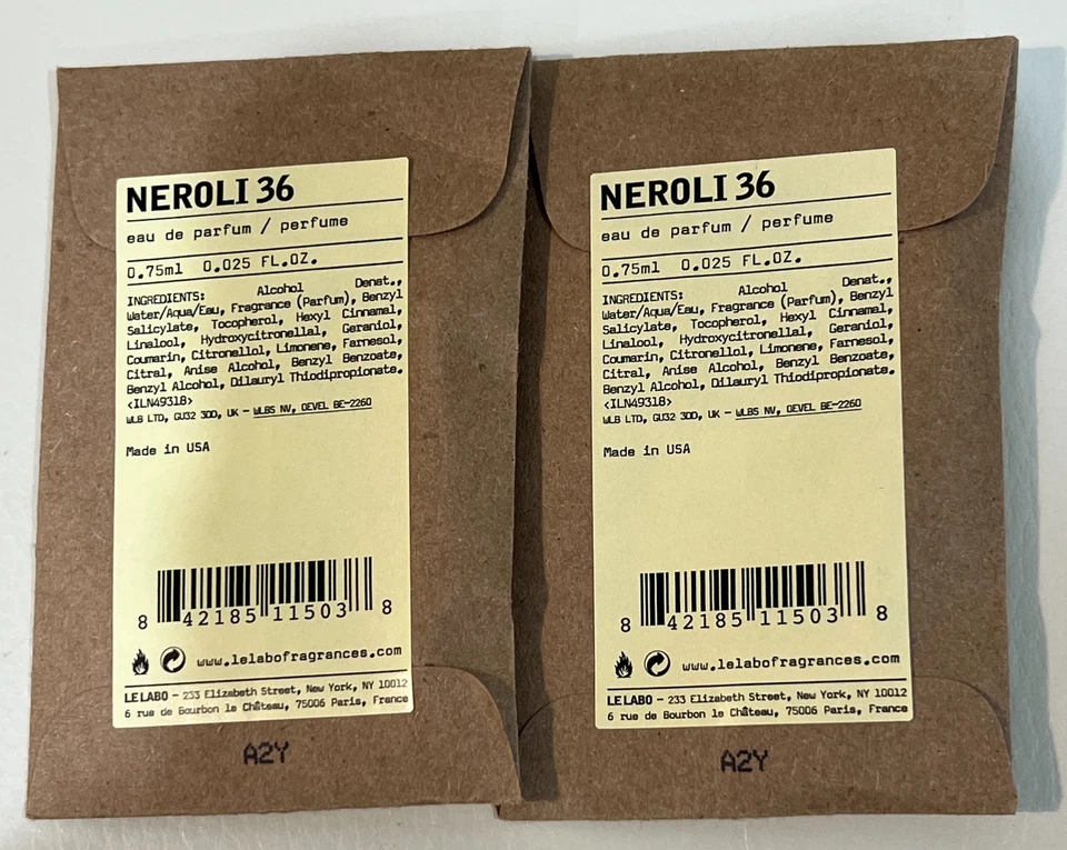 Le Labo Neroli 36 EDP Eau De Parfum 0.025 Oz Spray Sample