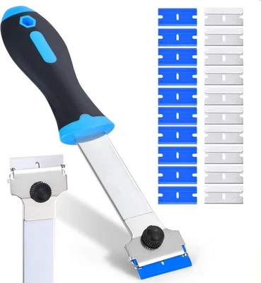 BRAND: GIRAMIKA Razor Blade Scraper Tool with 10 Pcs Extra Long Handle