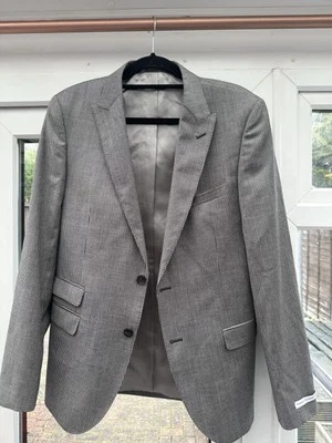 Mens French Connection Dogstooth Jacket Size 40" R NEW Brown Black Grey Navy - Image 1 of 4