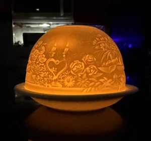 Bernardaud Lithophane Candle Votive Amours Tealight - Picture 1 of 17