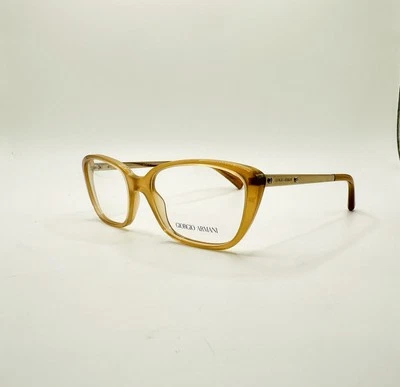 New Authentic Giorgio Armani Eyeglasses AR7012 5043 Clear Peach With Flex Hinges - Image 1 of 4