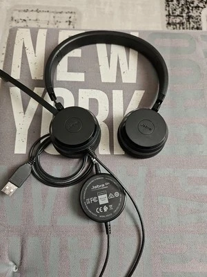 Jabra Evolve 20 Stereo MS Cuffie con Microfono Mod. HSC016 USB Headset - Immagine 1 di 4