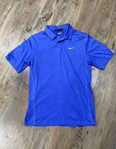Nike Tiger Woods Collection Dri-Fit Golf Polo Shirt Men's SM Blue - Picture 1 of 5