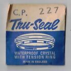 Tru-Seal Waterproof Acrylic Crystal With Tension Ring (Chrome) -- Dia. Ø22.7Mm