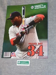 Sept 2016 Yawkey Way Report Boston Red Sox Program Scorecard David Ortiz Cover   - Picture 1 of 1