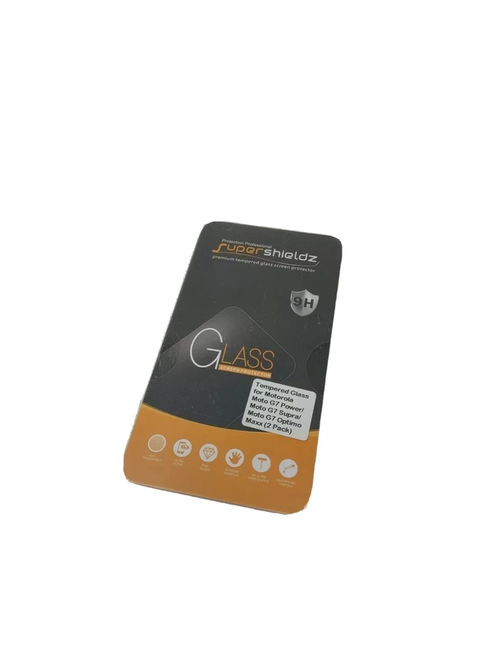 [Paquete de 2] Protector de pantalla de vidrio templado Supershieldz para Motorola Moto G7 Power Foto 1 de 4