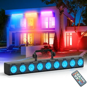 4-in-1 LED RGBW Wall Wash Bar Light DMX Party Disco Stage Show Display w/Remote - Picture 1 of 14