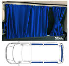 Maß Gardinen Vorhänge für VW Caddy 3 & 4 Kurz Maxi mit Heckklappe Blau 722