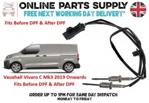 Exhaust Gas Temperature Sensors For Vauxhall Vauxhall Vivaro 1.5 Turbo Diesel - Picture 1 of 18