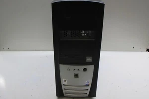Retro Black Sleeper ATX Computer Case Case - Afbeelding 1 van 6