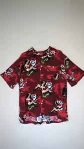 Men's Large Pirates Pin-Up Hawaiian Shirt By Junction West - Picture 1 of 6