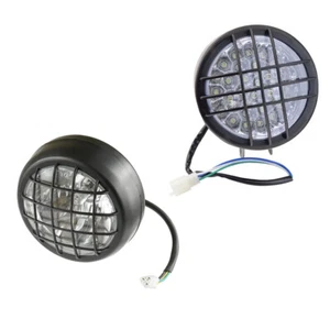 2x LED Headlights QS345120QR1 For Yamaha Banshee Warrior Wolverine 350 1987-2006 - Picture 1 of 8