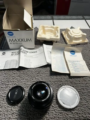 Minolta AF Zoom Lens 35-70mm f/3.5-4.5 For Maxxum 35mm Film Cameras With Box - Image 1 of 4