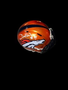DEMARCUS WARE Signed DENVER BRONCOS FLASH MINI HELMET RARE DALLAS COWBOYS BAS - Picture 1 of 2