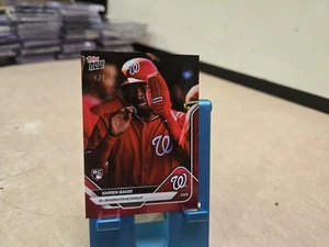 2025 Topps Now Road To Opening Day Darren Baker RC Red Foil Parallel /5 SSP - Picture 1 of 4