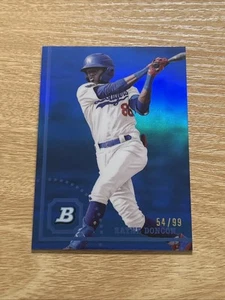 2022 Bowman Heritage Chrome Prospects Blue Refractor /99 Rayne Doncon #BHPC-29 - Picture 1 of 2