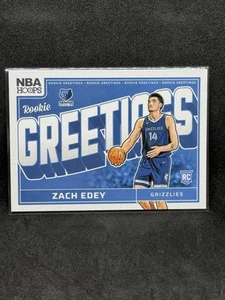 2024 Panini NBA Hoops Rookie Greetings #4 Zach Edey - Imagen 1 de 2
