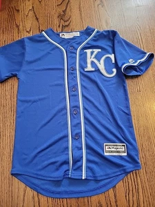 Majestic Kansas City Royals Jersey Baseball MLB Youth Size Medium 10-12 Boys - Picture 1 of 6